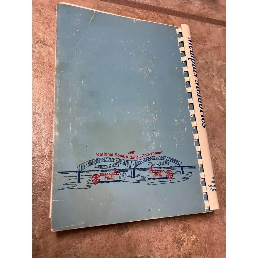 Memphis Memories 1989 Cookbook National Square Dance Convention‎ 80s VTG Vintage